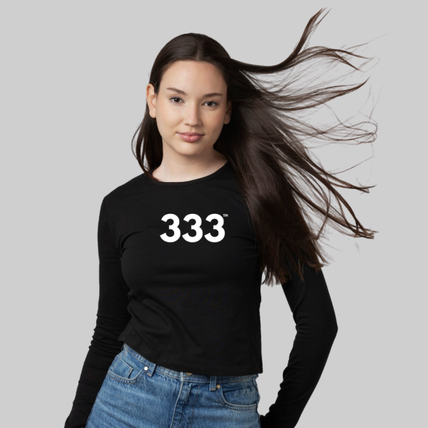 PowerGlow™ 333 Long Sleeve Tee ♡ Unisex Angel Number 333 Tee for Growth + Connections + Alignment - Image 2