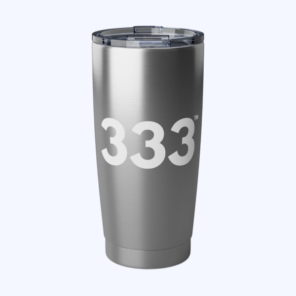 AngelSips™ Tumbler Angel Number 222 Eco-Friendly 20oz Stainless Steel Tumbler + Divine Connections ♡