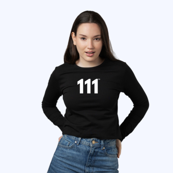 PowerGlow™ 111 Long Sleeve Tee ♡ Unisex Angel Number 111 Tee for Positivity + Abundance + New Beginnings