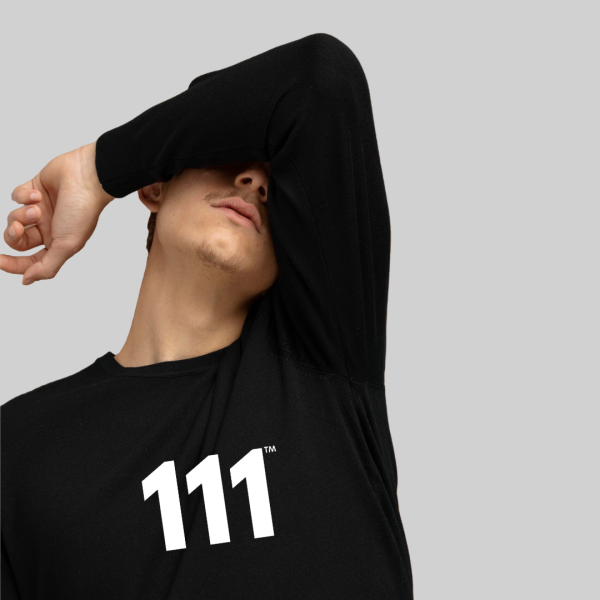 PowerGlow™ 111 Long Sleeve Tee ♡ Unisex Angel Number 111 Tee for Positivity + Abundance + New Beginnings - Image 2