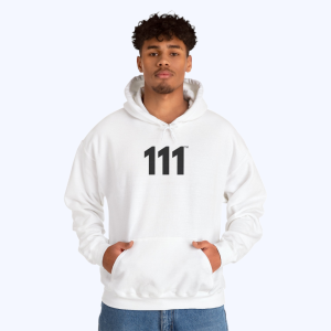 GlowRise™ 111 Hoodie ♡  Angel Number 111 Hoodie for Positivity + Abundance + New Beginnings