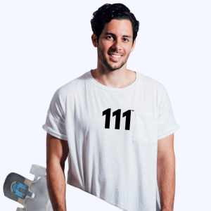LightForce™ 111 Tee ♡ Men’s Angel Number 111 Tee for Positivity + Abundance + New Beginnings