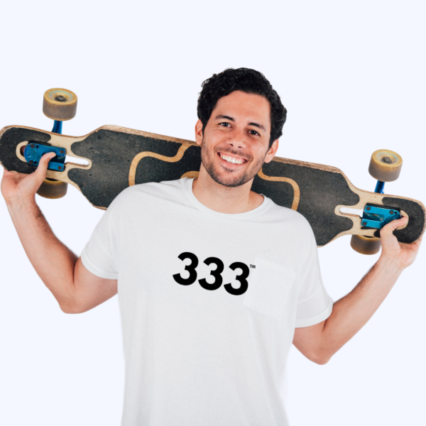 LightForce™ 333 Tee ♡ Men’s Angel Number 333 Tee for Growth + Connections + Alignment
