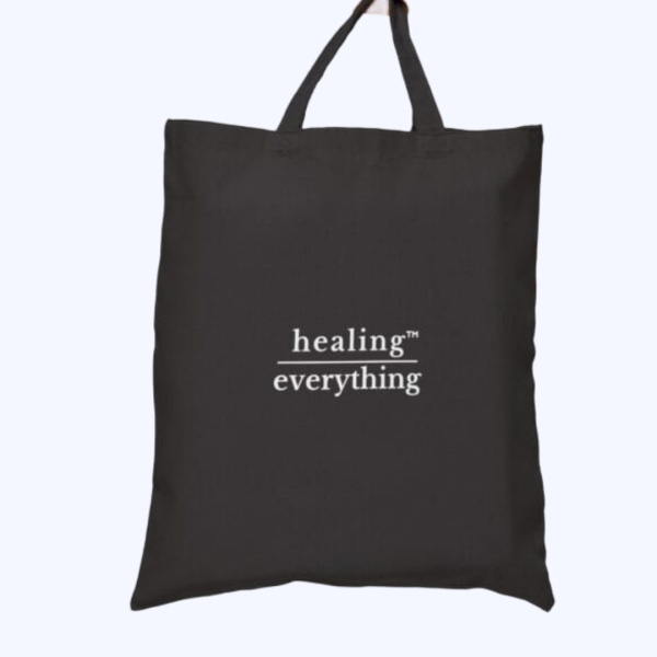 100% Cotton Healing over Everything Tote Bag ♡
