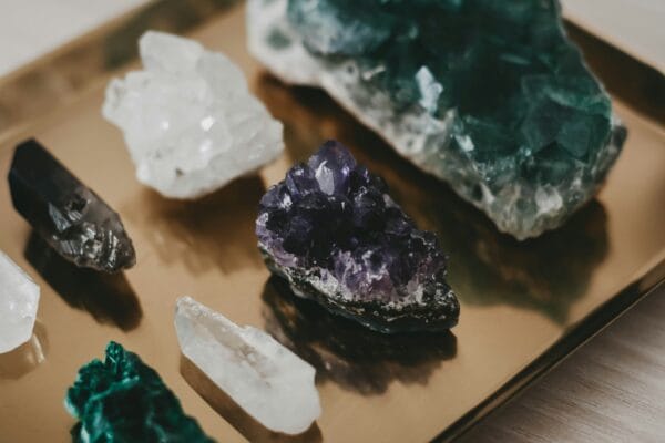 crystals healing over everything