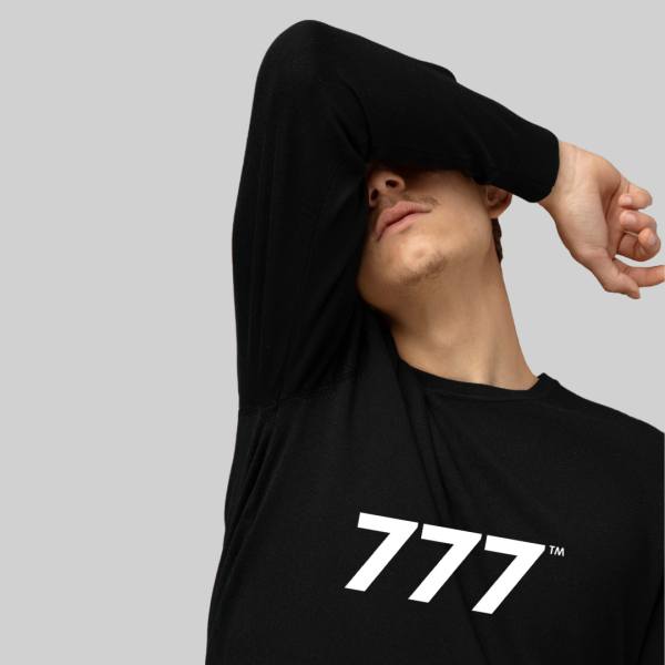 PowerGlow™ 777 Long Sleeve Tee ♡ Unisex Angel Number 777 Tee for Divine Confirmation + Luck + Blessings - Image 6