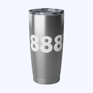 AngelSips™ Tumbler Angel Number 888 Eco-Friendly 20oz Stainless Steel Tumbler + Abundance ♡