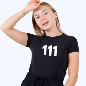 GlowUp™ 111 Tee ♡ Women’s Angel Number 111 Tee for Positivity + Abundance + New Beginnings