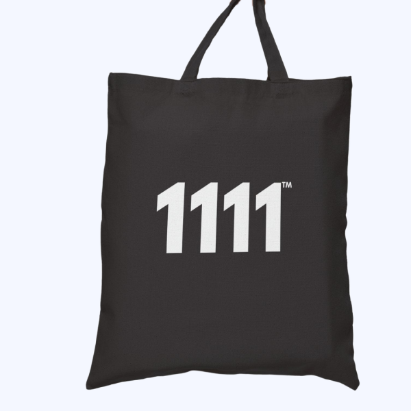 AngelTote™ 1111 Tote Bag ♡ Angel Number 1111 Tote Bag for Divine Creation + Opportunities + Road Opener