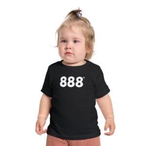 Baby Short Sleeve Angel Number 888 T-Shirt ♡ Abundance + Prosperity + Wealth