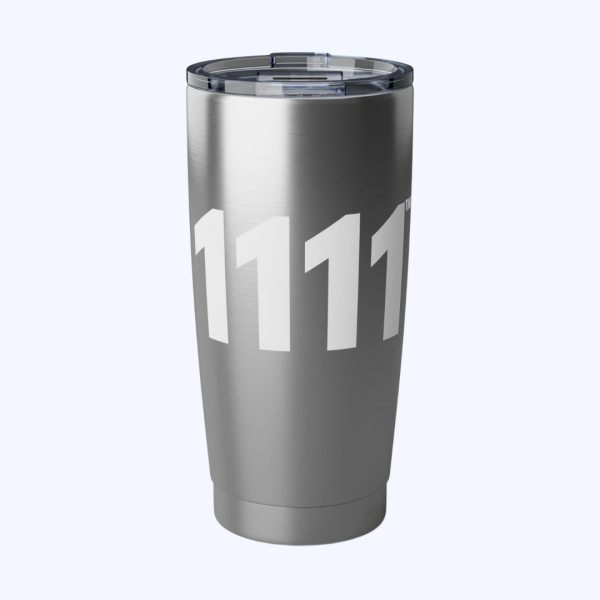 AngelSips™ Tumbler Angel Number 1111 Eco-Friendly 20oz Stainless Steel Tumbler + Opportunities ♡