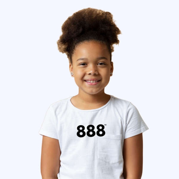 ShineSquad™ Angel Number 888 Tee ♡ : Kid’s Angel Number 888 Tee for Divine Creation Abundance + Prosperity + Wealth