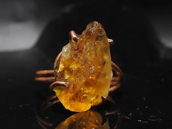 Copper Citrine Ring ♡ : Healing Ring + Copper + Adjustable + Enhances Creativity + Abundance + Boosts Positivity