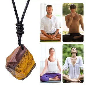 Tiger's Eye Necklace ♡ :  Protection + Adjustable + Choker + Full-Length + Boho Vibes
