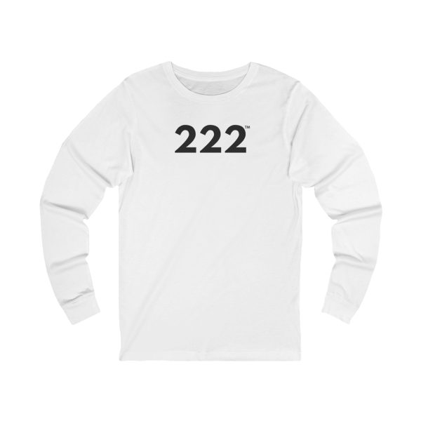 PowerGlow™ 222 Long Sleeve Tee ♡ Unisex Angel Number 222 Tee for Balance + Trust + Alignment - Image 2