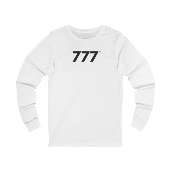 PowerGlow™ 777 Long Sleeve Tee ♡ Unisex Angel Number 777 Tee for Divine Confirmation + Luck + Blessings - Image 3