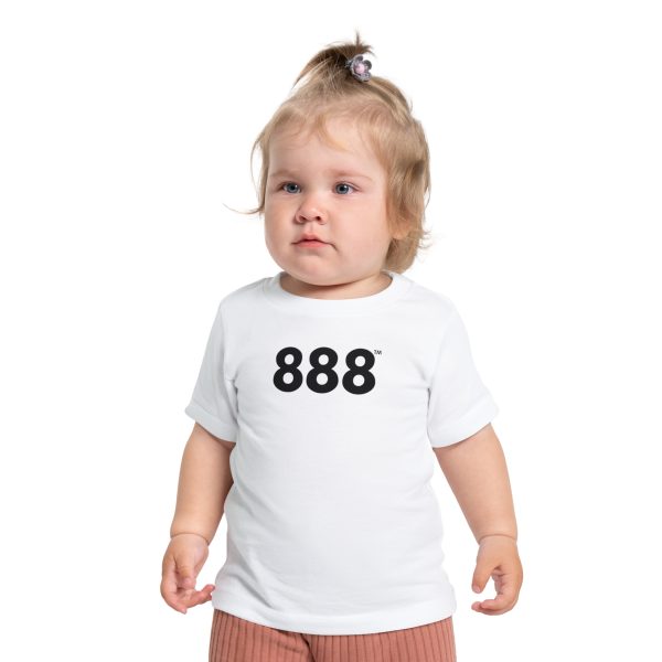 TinyLight™ 888 Tee ♡ Baby Short Sleeve Angel Number 888 T-Shirt for Abundance + Prosperity + Wealth