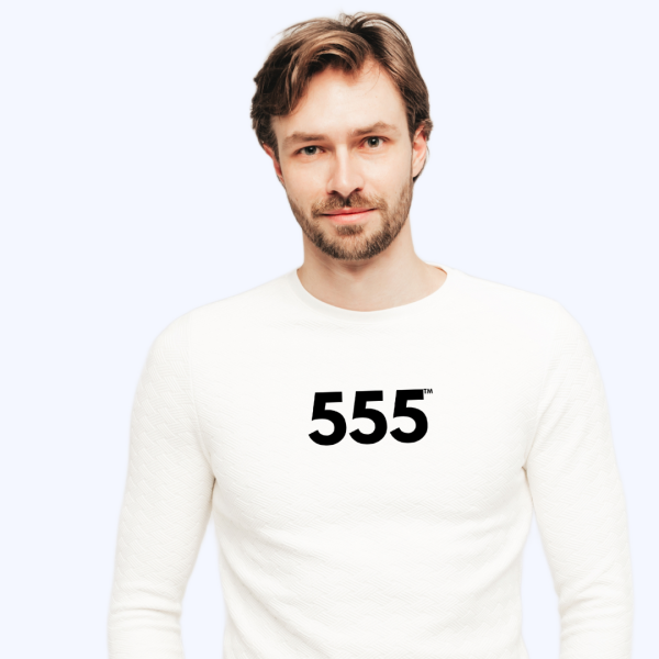 PowerGlow™ 555 Long Sleeve Tee ♡ Unisex Angel Number 555 Tee for Positive Change + Renewal + Transformation - Image 5