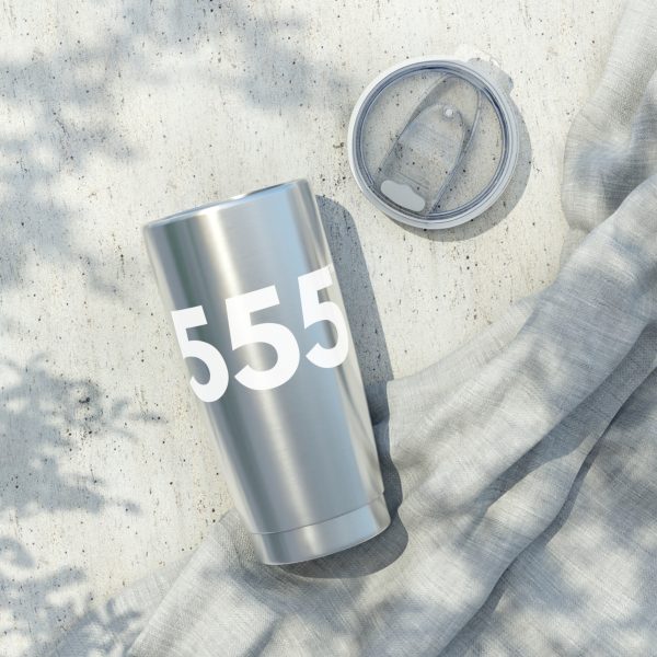 AngelSips™ Tumbler Angel Number 555 Eco-Friendly 20oz Stainless Steel Tumbler + Positive Change ♡ - Image 6