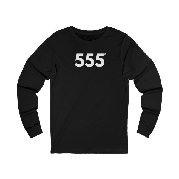 PowerGlow™ 555 Long Sleeve Tee ♡ Unisex Angel Number 555 Tee for Positive Change + Renewal + Transformation - Image 3