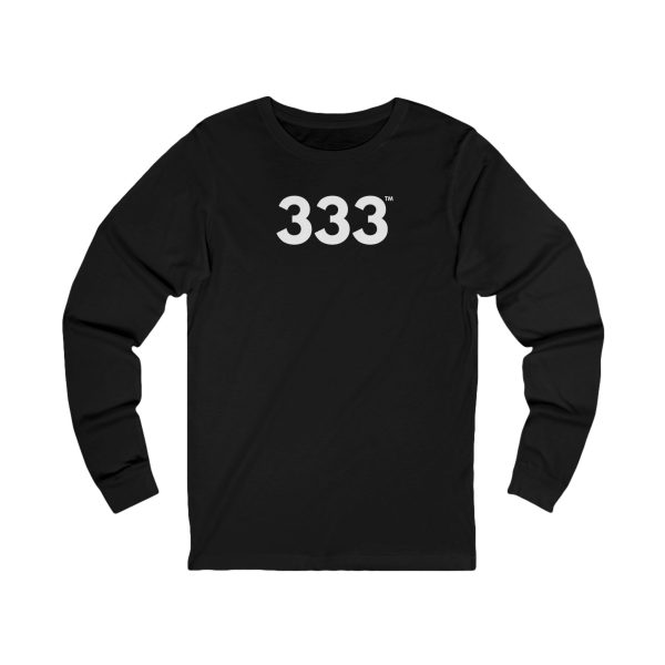 PowerGlow™ 333 Long Sleeve Tee ♡ Unisex Angel Number 333 Tee for Growth + Connections + Alignment - Image 3