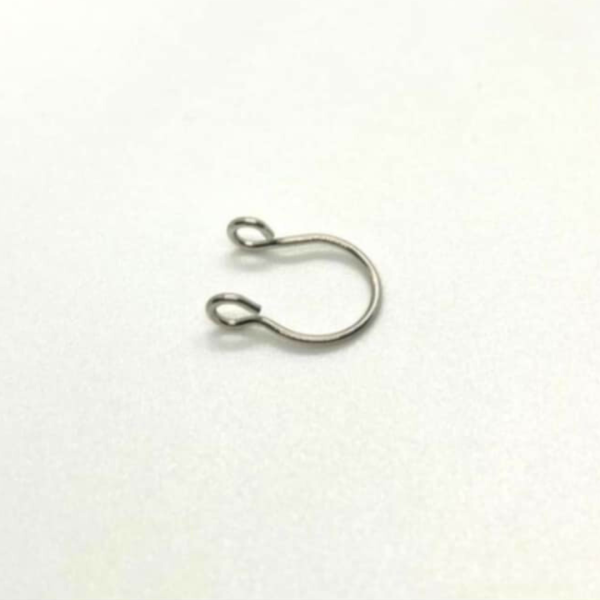 Silver Double-Ended Cuff – Piercing-Free Nose Ring  ♡ : Faux Nose Ring + Adjustable + Stainless Steel + Nickel-Free + Boho Vibes
