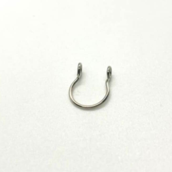 Silver Double-Ended Cuff – Piercing-Free Nose Ring  ♡ : Faux Nose Ring + Adjustable + Stainless Steel + Nickel-Free + Boho Vibes - Image 3